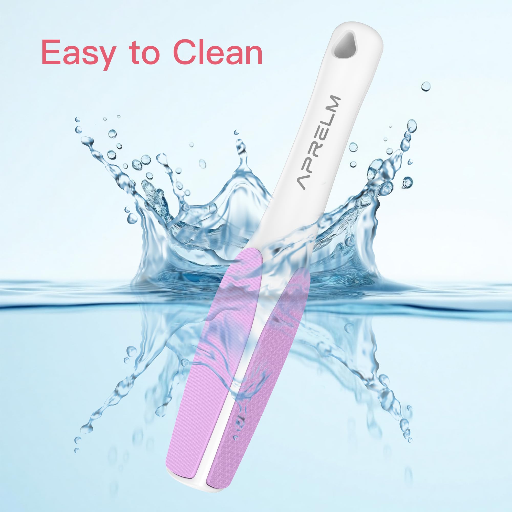 3-Sided Nano Glass Foot File, 3-in-1 Coarse/Medium/Fine Foot Callus Remover, Professional Callus Remover for Feet Hard Skin Smooth Polishing (Pink)