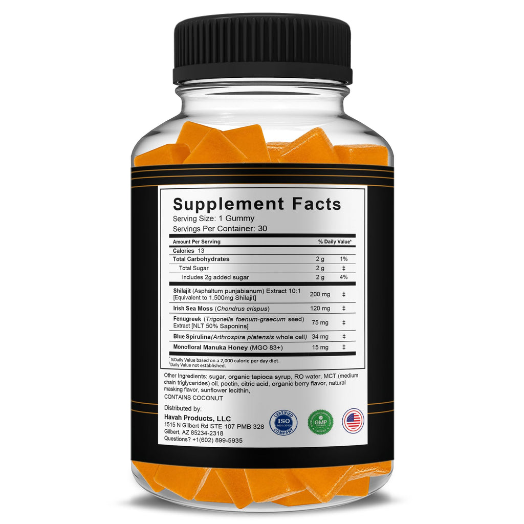 HAVAH Soda Peak Gummies, SodaPeak Premium Formula (1 Pack - 30 Gummies)