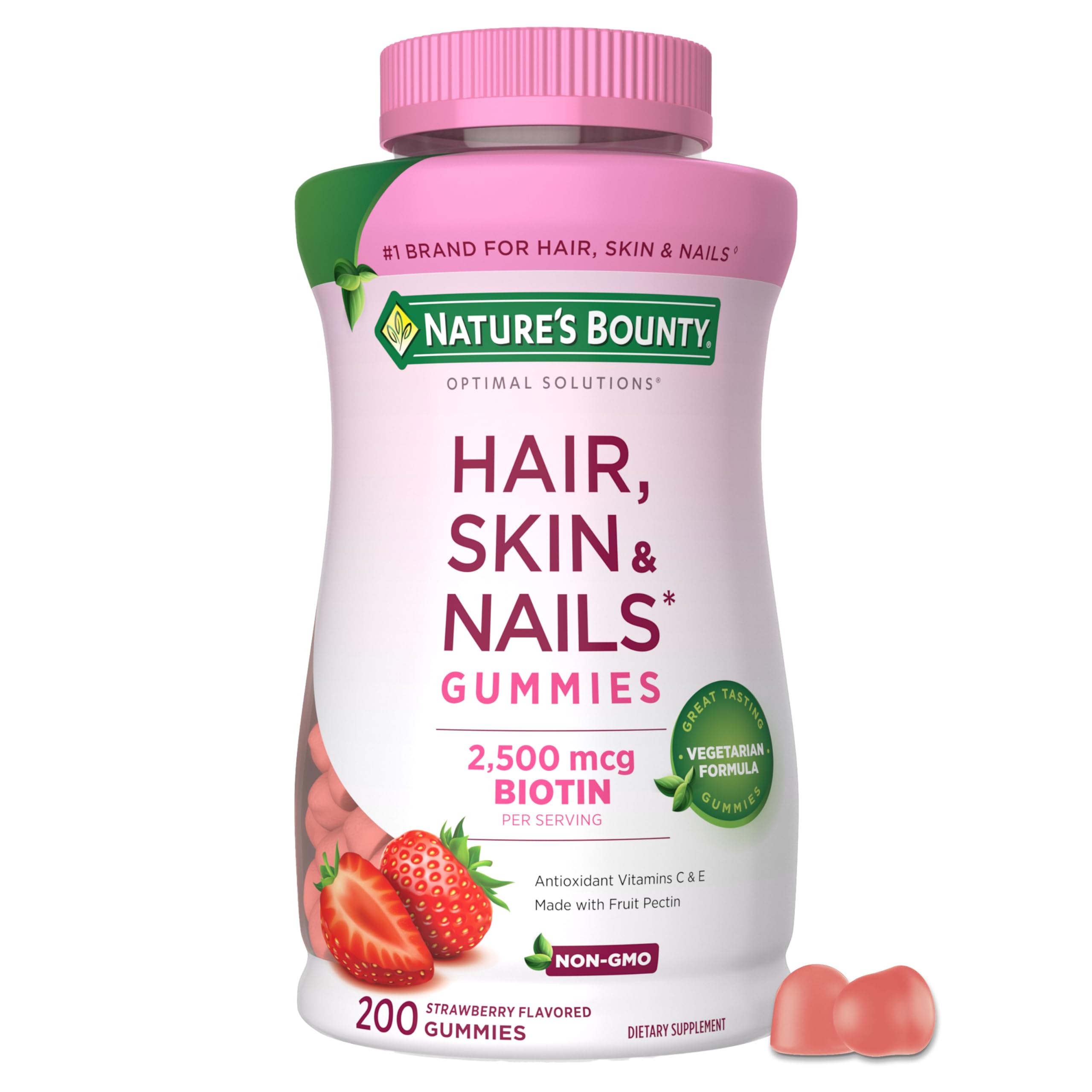 Nature's Bounty Optimal Solutions Hair, Skin & Nails Pectin Gummies