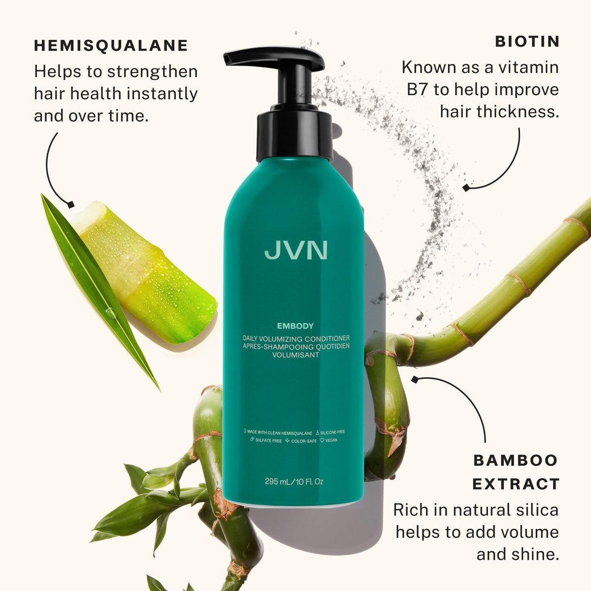 JVN Embody Volumizing Conditioner, 10 Fl Oz