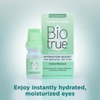 Buy now Biotrue Hydration Boost, Preservative-Free Eye Drops for Dry Eyes, Instantly Moisturizes, Rehydrates, Contact Lens Friendly, Refresh & Relieve Eye Irritation, 0.33 FL Oz (Pack of 1) at indiglob india