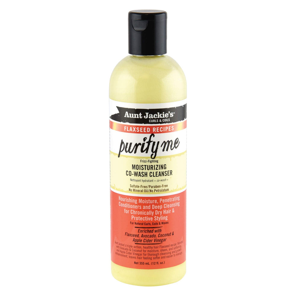 Buy now Aunt Jackie's Flaxseed Recipes Purify Me Frizz-Fighting Moisturizing Co-Wash Hair Cleanser for Chronically Dry Hair and Protective Styling, 12 Fl Oz at indiglob india