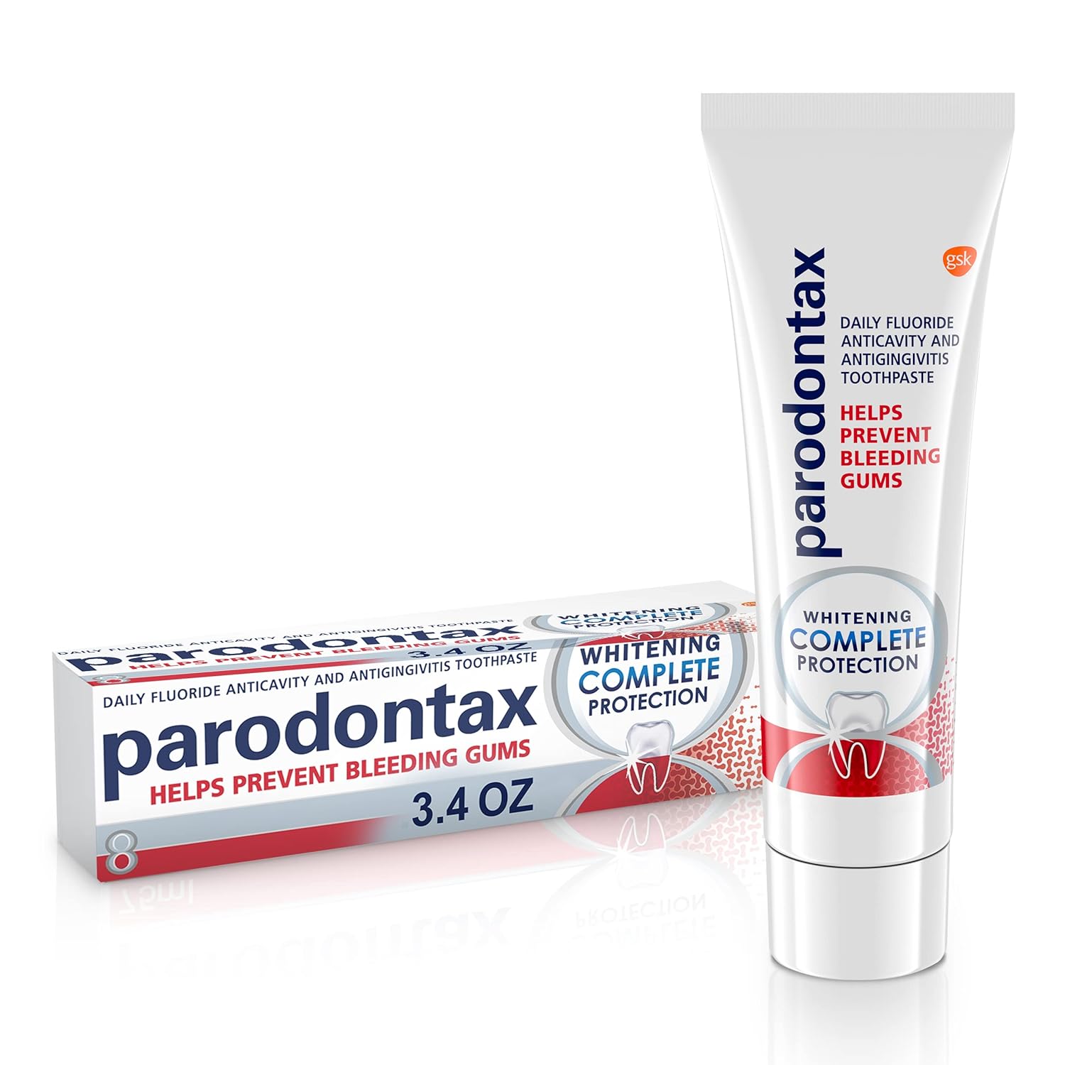 Buy now Parodontax Whitening Toothpaste for Bleeding Gums, Complete Protection Teeth Whitening and Gingivitis Treatment - 3.4 Ounce at indiglob india