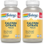 SOLARAY Calcium Citrate 1000 mg, 275 VegCaps | Bone & Teeth Support, Gentle Digestion Formula, 68 Servings, Vegan, Lab Verified