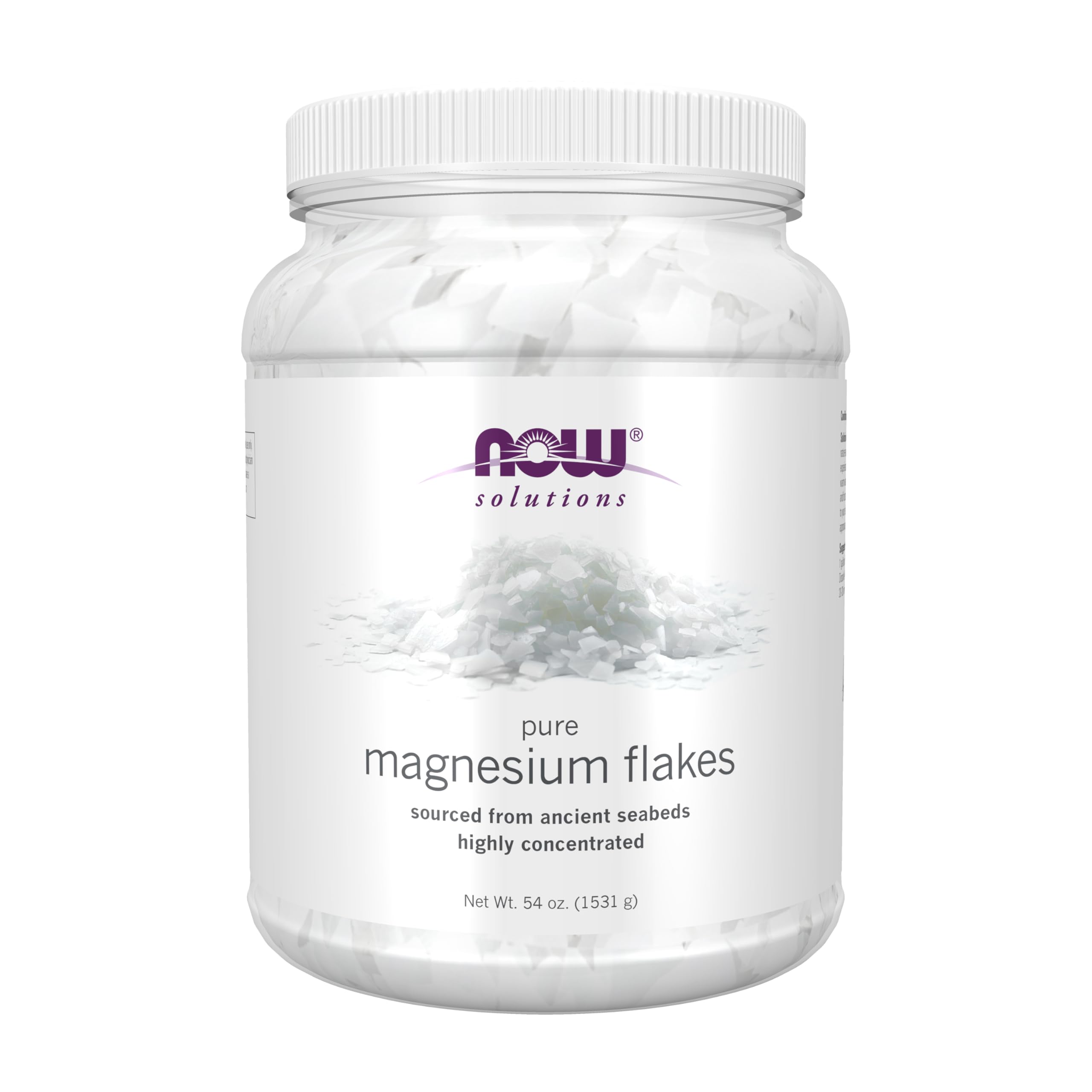 Buy now NOW Foods Solutions, Magnesium Flakes, 100% Pure, from the Ancient Zechstein Seabed, Highly Concentrated, 54-Ounce at indiglob india