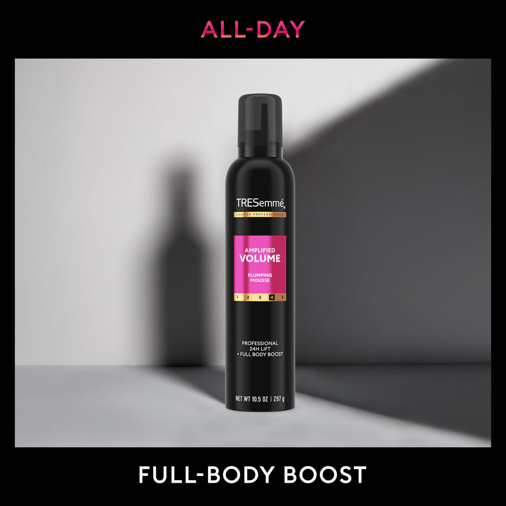 TRESemmé Hair Mousse Amplified Volume for 24H Lift 10.5 Fl Oz | Volumizing Mousse, Hair Volumizer, Mousse Hair Foam