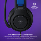 Buy now Turtle Beach Atlas 200 Wired Gaming Headset Officially Licensed for PlayStation, PS5, PS4-50mm Nanoclear Drivers, Flip-to-Mute Mic, Memory Foam Cushions, Floating Headband - Black at indiglob india