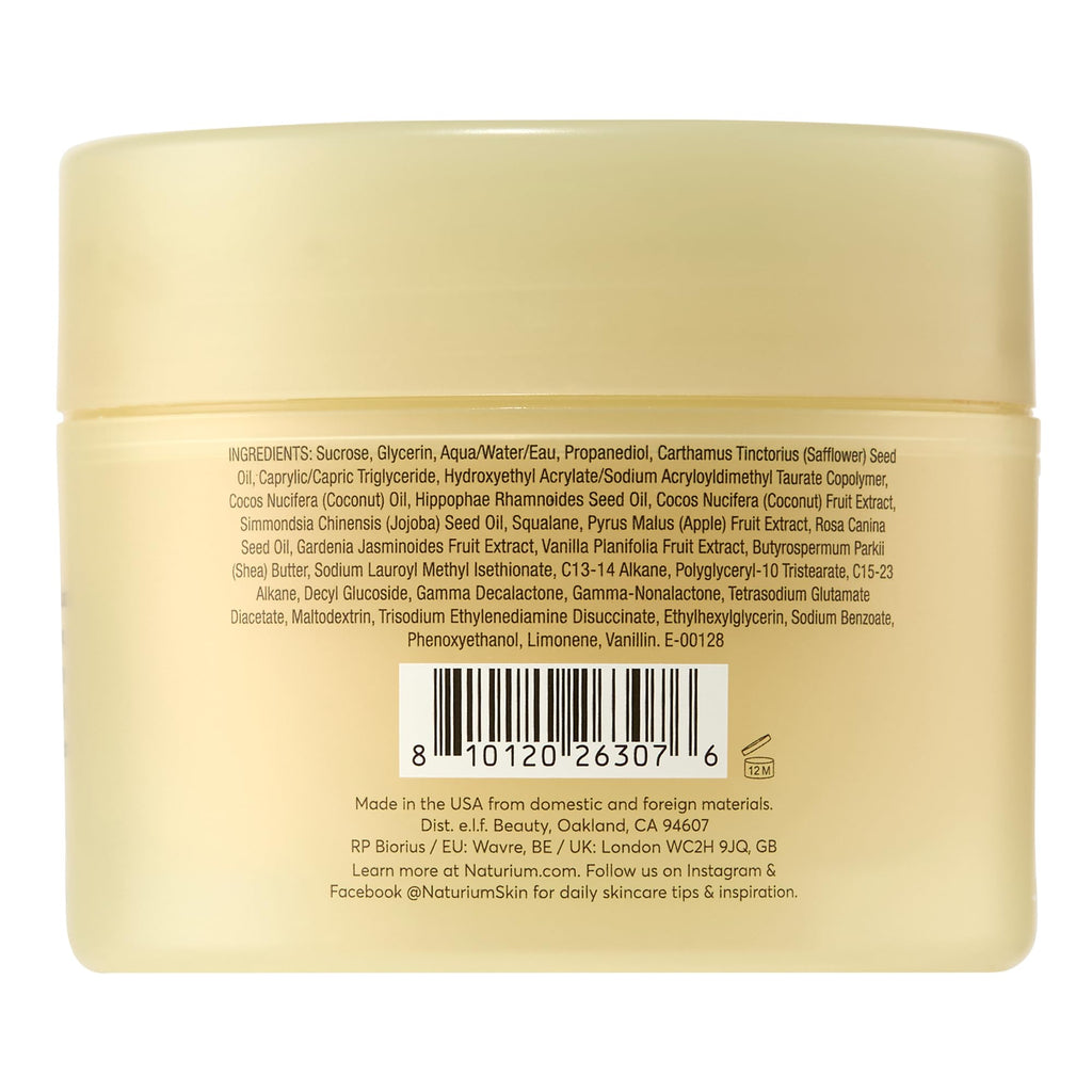 Naturium Glow Getter Body Scrub, Exfoliating Sugar Crystals with Linoleic-Rich Oils, Glycerin & Squalane, 226 g / 8 oz
