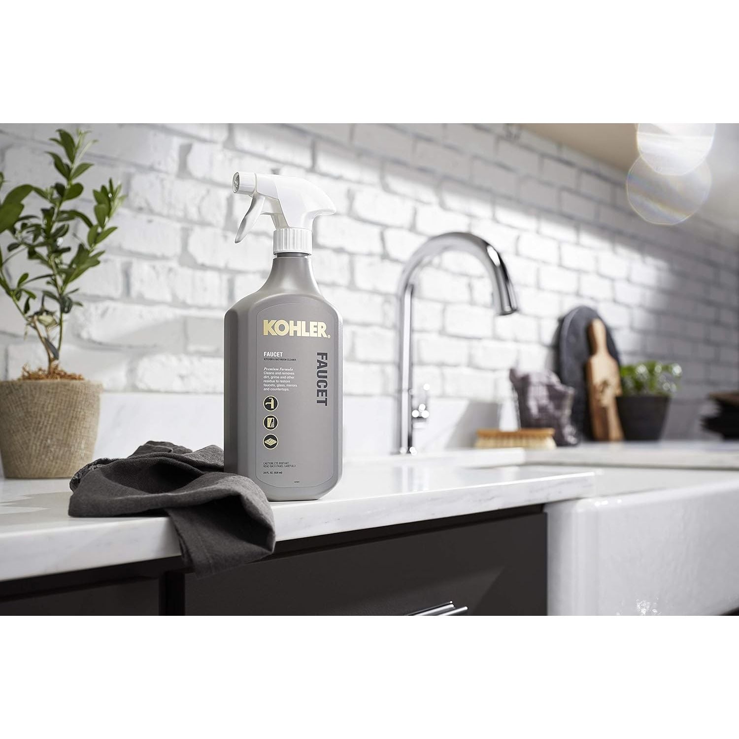 Buy now Kohler K-EC23723-NA Faucet Cleaner, Kitchen and Bathroom Cleaner, 28 FL Oz at indiglob india