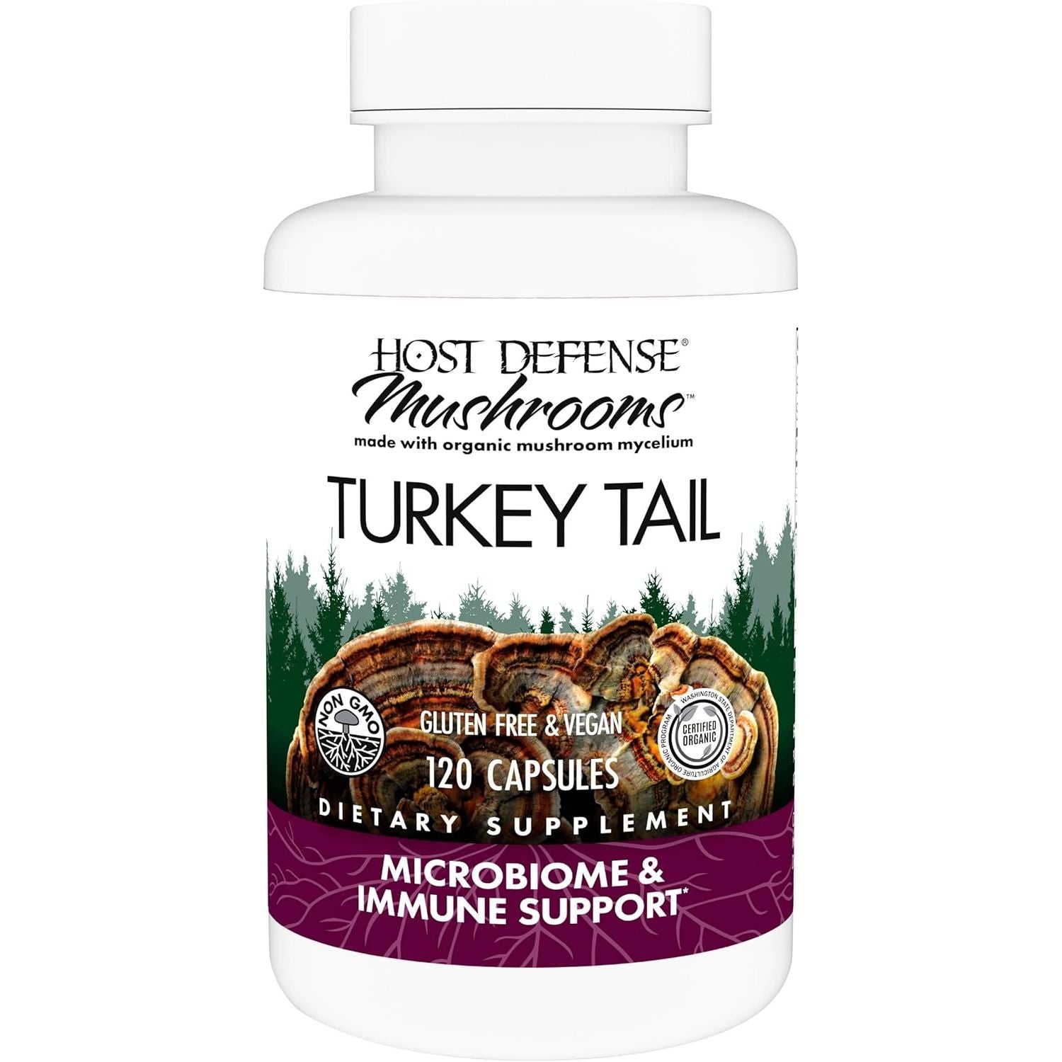 Buy now Host Defense Turkey Tail Capsules - Digestive Health & Immune Response Support Supplement - Mushroom Supplement for Gastrointestinal & Gut Microbiome Support - 60 Capsules (30 Servings)* 120 Count (Pack of 1) at indiglob india