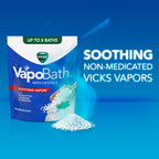 Buy now Vicks VapoBath, Bath Crystals, Soothing Non-Medicated Vicks Vapors, Refreshing Aromatherapy with Eucalyptus, Menthol, and Essential Oils, Bath Salts, 24oz at indiglob india