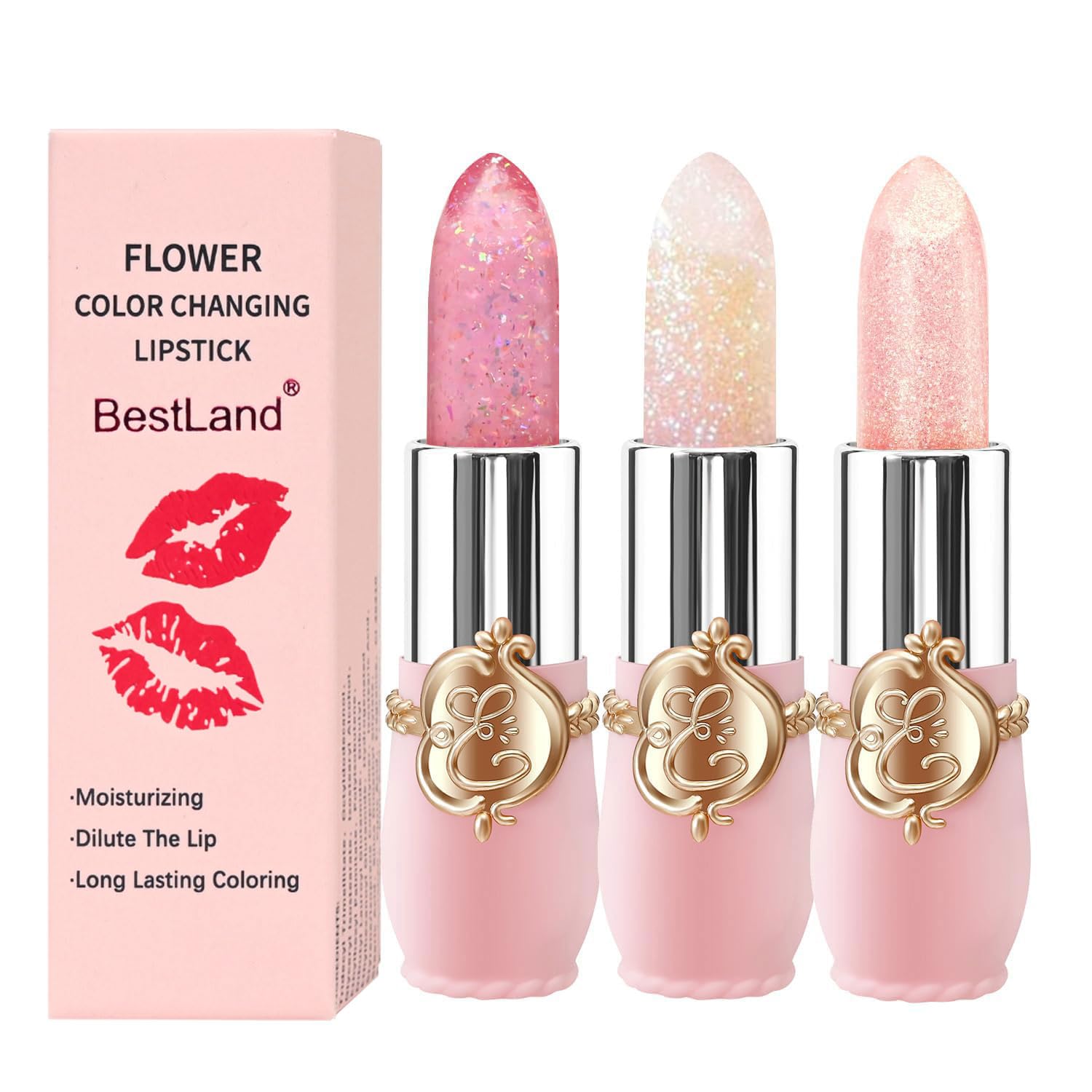 Buy now BestLand 6 Pcs/Set Flower Jelly Lipstick Set Temperature Change Moisturizer Long Lasting Nutritious Balm Magic Color Change Lip Gloss 3 Count (Pack of 1) 3Pcs Flower Jelly Lipstick C at indiglob india