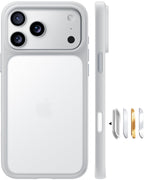 Buy now TORRAS Tough Shockproof for iPhone 13 Pro Case, [Military-Grade Drop Tested] Ultra-Durable Matte Hard PC Back with Soft Silicone Edge Slim Protective for iPhone 13 Pro Phone Case,Translucent Black at indiglob india