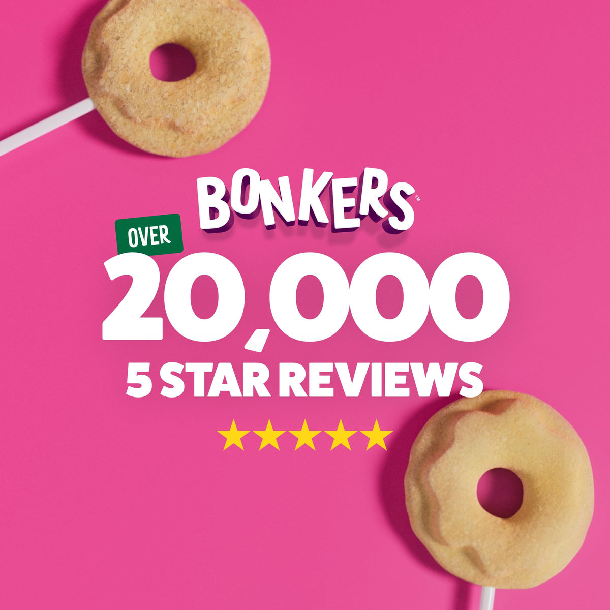 Bonkers Purrpops Krispy Kreme Edition Freeze-Dried Chicken Flavored Lollipop Cat Treats, 4 Pieces (Pack of 12)