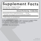 Sports Research® Vegan Astaxanthin 12mg w/Organic Coconut Oil, 60 Count | Plant-Based Antioxidant Supplement for Skin & Eye Health Support | Soy-Free, Non-GMO, Gluten-Free