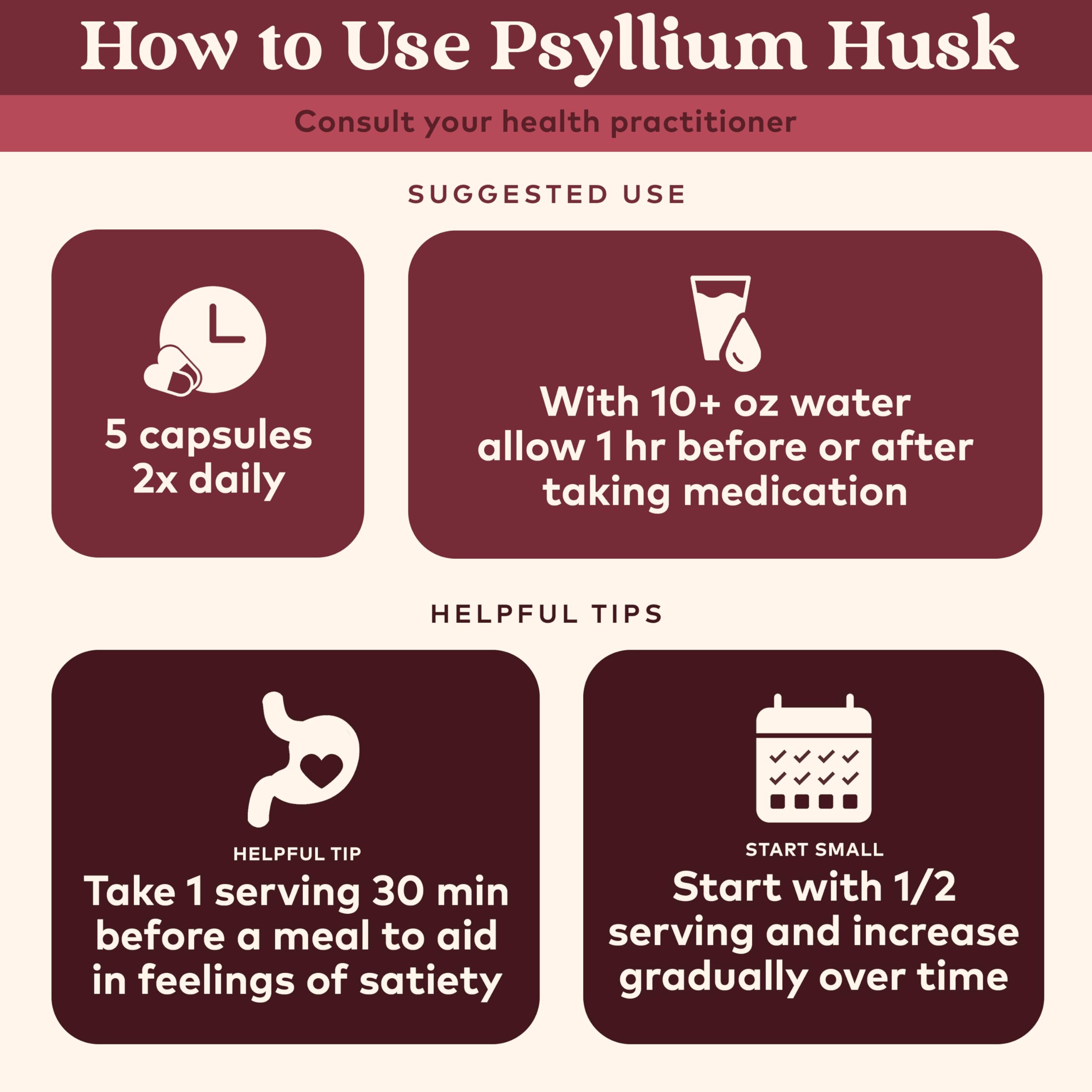 ORGANIC INDIA Psyllium Herbal Powder - Whole Husk Fiber, Healthy Elimination, Keto Friendly, Vegan, Gluten-Free, USDA Certified Organic, Non-GMO, Soluble & Insoluble Fiber Source - 180 Capsules
