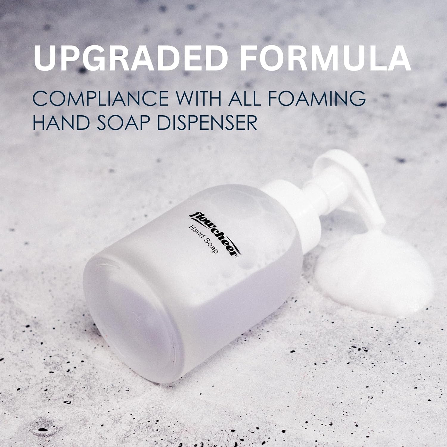Flowcheer foaming hand soap refill bottle with upgraded formula for compliance with all dispensers. Authentic product.