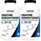 Nutricost Micronized Creatine Monohydrate (3,000mg) 500 Capsules | 125 Servings, 750mg Creatine Per Capsule