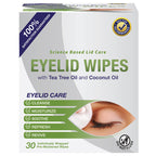 Buy now Lunovus Premium Eyelid Wipes With Tea Tree and Coconut Oil - Cleansing Wipes for People Itchy Eyes - Individually Wrapped - Box Of 30 Natural Eye Wipes at indiglob india