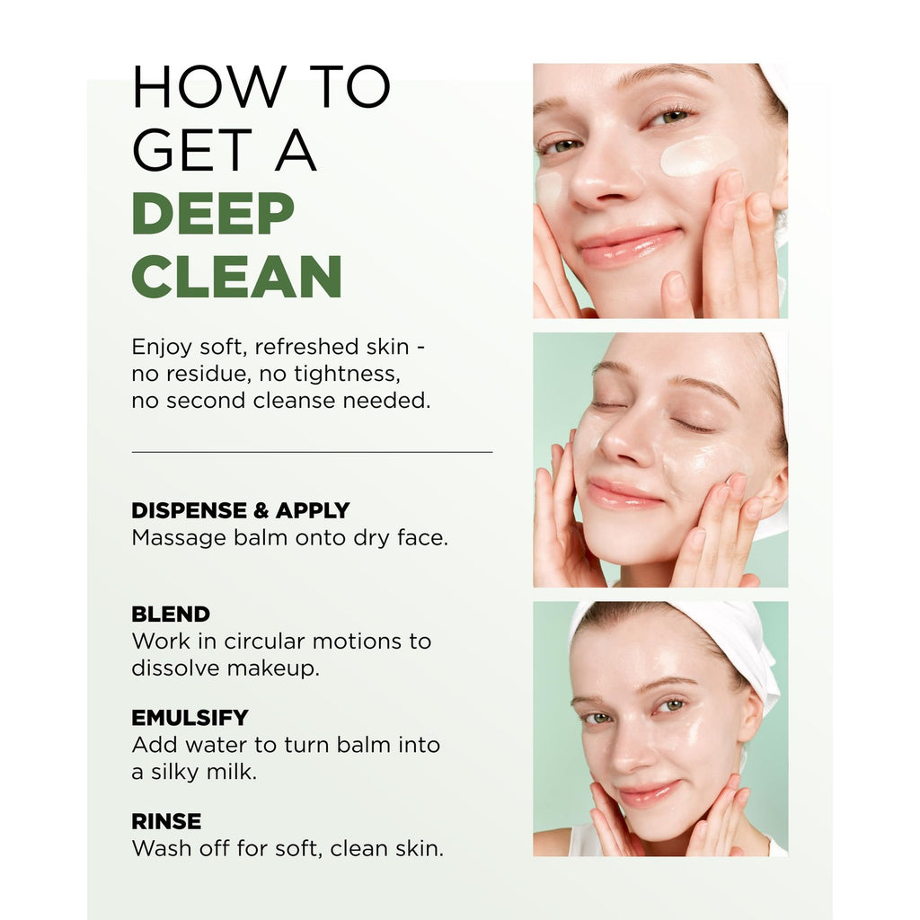 EITHER& PAPHA One-Shot Cleansing Balm, Makeup Remover, Oil Cleanser