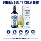 BodyJ4You Piercing Aftercare Kit - Spray Bump Oil Piercing Cleaner Floss