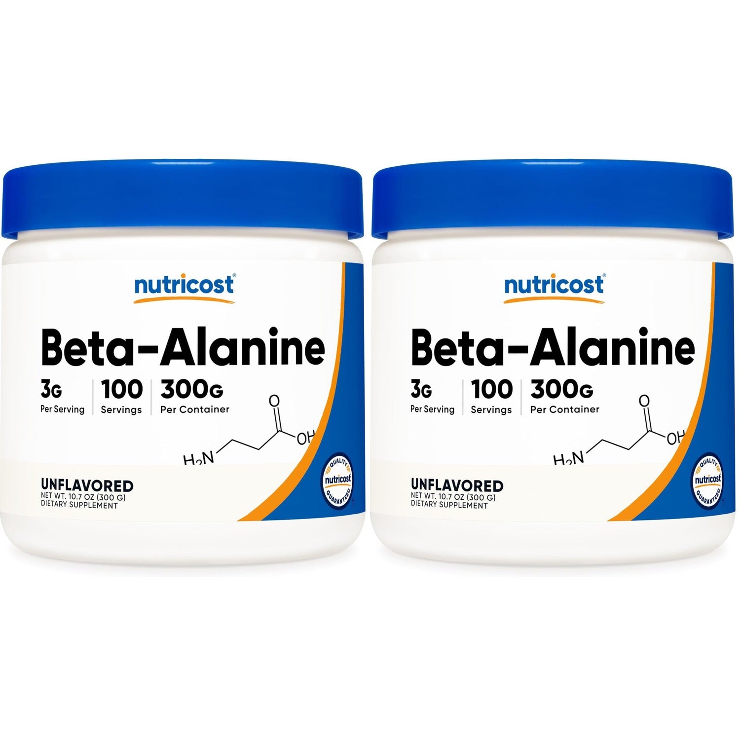 Nutricost Beta Alanine Powder 300 Grams (10.7oz) - 3 Grams Per Serving