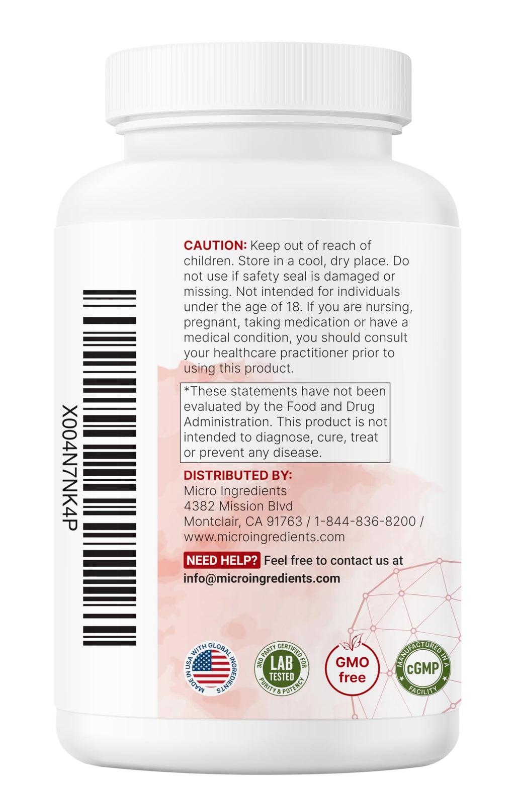 Micro Ingredients TUDCA Bile Salts Complex 2000mg per Serving, 240 Capsules