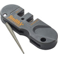 Smith's PP1 Pocket Pal Knife Sharpener Preset Carbide & Ceramic Stone Sharpeners Fold-Out Diamond Coated Rod Outdoor Hunting Knife & Hook Sharpener, Handheld, Compact, Lightweight, Multiuse