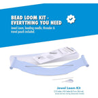 Buy now Beadalon Jewel Loom Kit with Bag, Needle & Threader – Complete Starter Set for Bracelets & Woven Designs at indiglob india