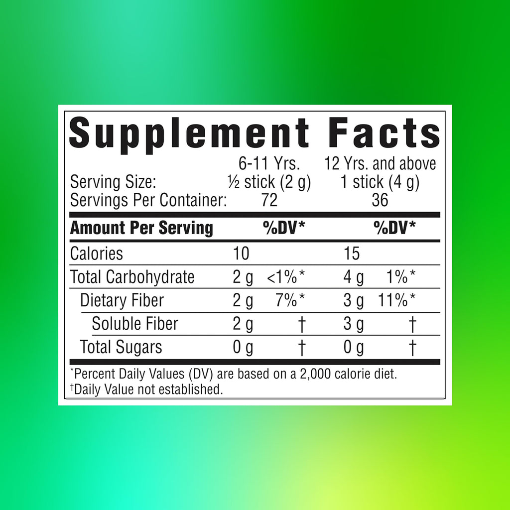 Benefiber On The Go Prebiotic Fiber Supplement Powder for Digestive Health, Daily Fiber Powder, Unflavored Powder Stick Packs - 36 Sticks (Pack of 2)