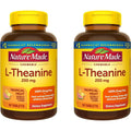 Nature Made Chewable L Theanine 200mg, L-Theanine Supplement for Stress Relief, 50 Chewable Tablets, 50 Day Supply (Pack of 2)