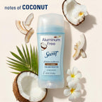 Secret Aluminum Free Deodorant for Women, 48hr Odor Protection, Naturally Derived Ingredients, Free of Parabens Dyes Talc & Baking Soda, PH Balanced, Dry Solid, Coconut Scent, 2.4 oz (Pack Of 3)