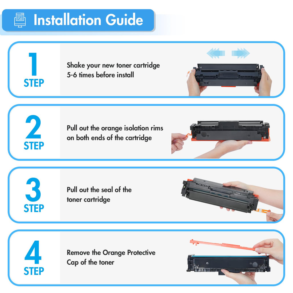 067 067H Toner Cartridge Set for Canon MF656Cdw MF654Cdw LBP632Cdw 4 Pack