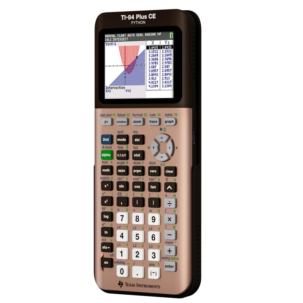 TI-84 Plus CE Graphing Calculator Texas Instruments, Rose Curve Gold