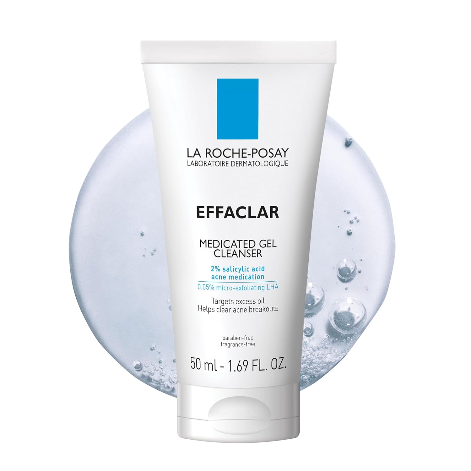 Buy now La Roche-Posay Effaclar Medicated Gel Cleanser, 2% Salicylic Acid Cleanser + LHA + Glycerin, Dermatologist Tested Foaming Acne Face Wash, Clear & Prevent Acne Breakouts, Oil Free, Targets Excess Oil 1.69 Ounce (Pack of 1) at indiglob india