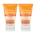 Neutrogena Oil Free Daily Acne Face Scrub, 2 x 4.2 oz | 2% Salicylic Acid Cleanser, Daily Exfoliating Scrub & Acne Treatment, Oily Acne-Prone Skin, Clears Breakouts & Blackheads