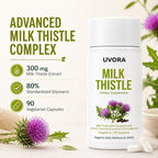 Uvora - Milk Thistle Liver Detox, Milk Thistle Supplement, 90 Caps