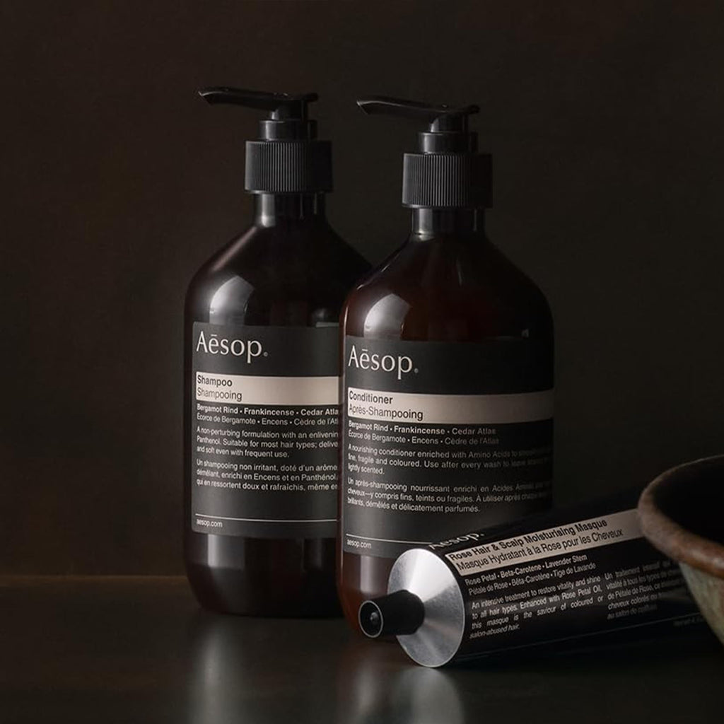 Aesop Shampoo Refill | Soften Hair and Restore Shine - For All Hair Types | Bergamot Rind, Frankincense, Cedar Atlas | 16.9 oz / 500mL