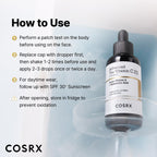 COSRX 23% Pure Vitamin C Serum for Face with Vitamin E, Glutathione, 0.7oz | Korean Vitamin C Serum, Anti-aging Serum for Fine Lines, Uneven Skin Tone & Dull Skin, Korean Skin Care