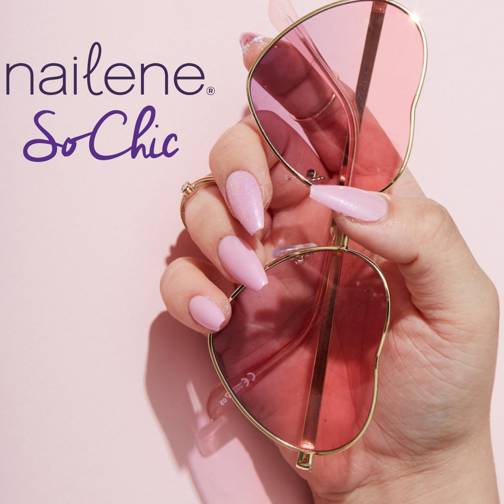 Nailene Perfect Bond Pink Glue, Strong Adhesive for Press On Nails, 2PK | Fast-drying, salon-quality bond. Perfect for artificial nail application, nail tips, and natural nail repairs. Lasts 7 days.