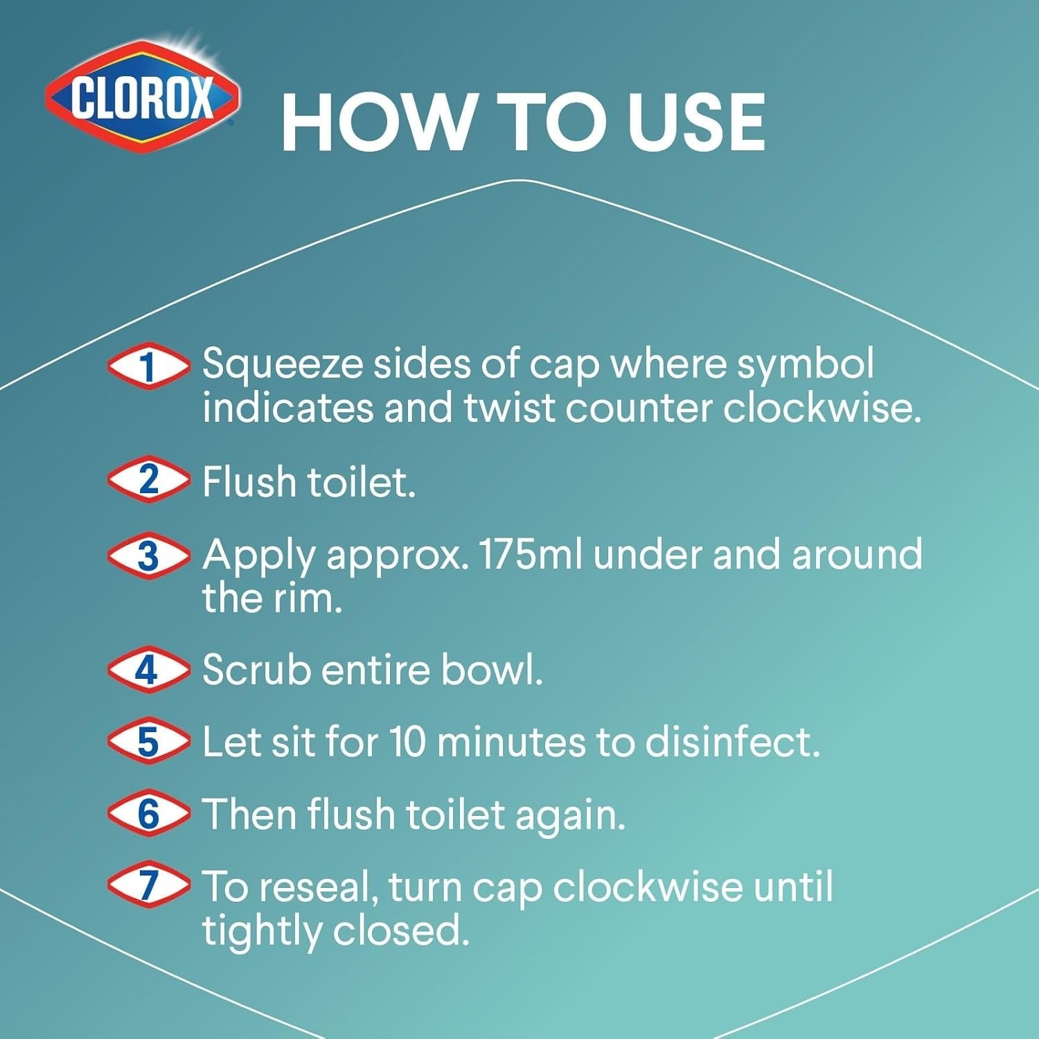 Buy now Clorox Toilet Bowl Cleaner, Clinging Bleach Gel, Cool Wave Scent, 24 Ounces at indiglob india