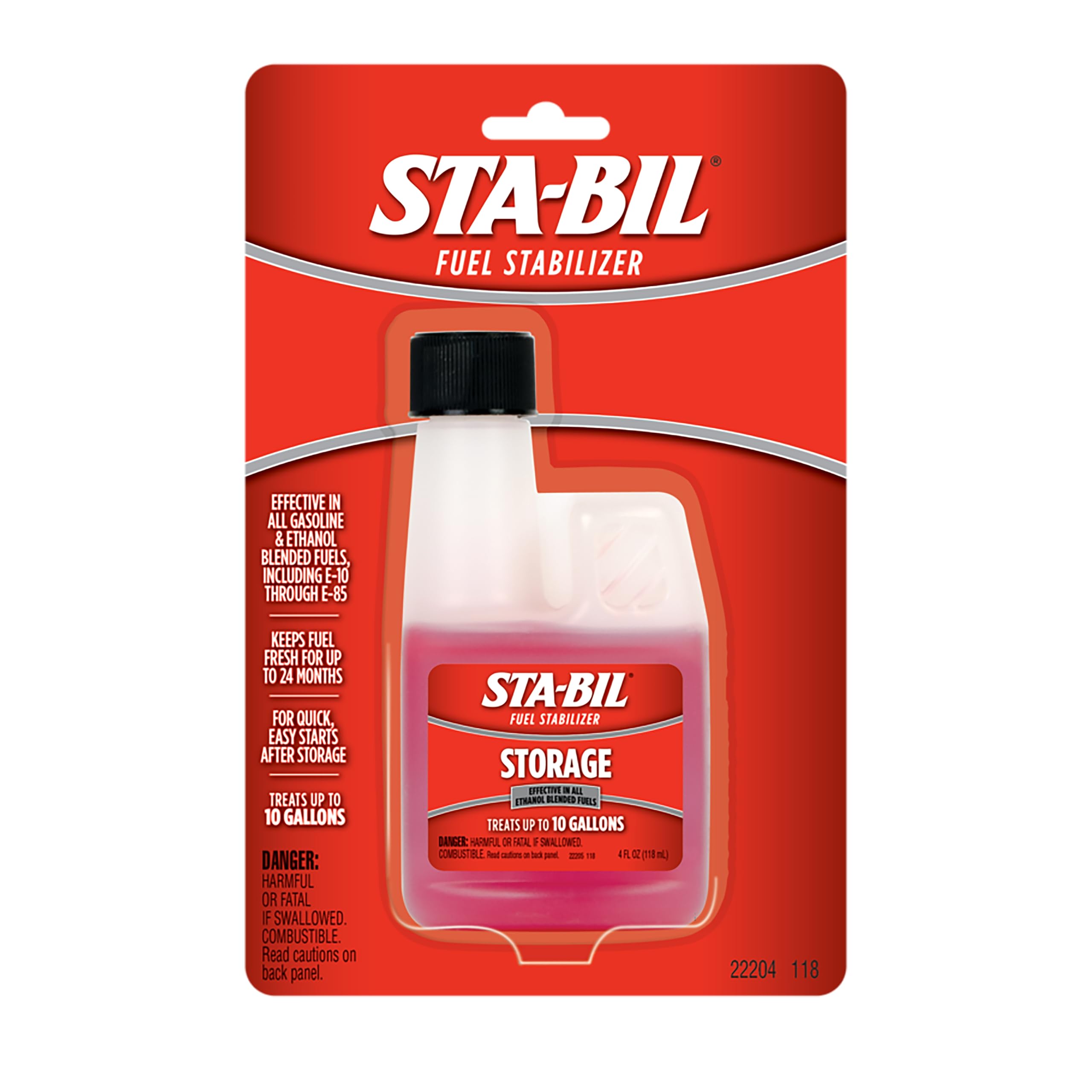 Buy now STA-BIL Storage Fuel Stabilizer | Keeps Fuel Fresh for 24 Months, Prevents Corrosion, Gasoline Treatment Additive that Protects System, Gas Stabilizer for Storage, 4 oz. 4 Fl. oz. Blister Card Single at indiglob india