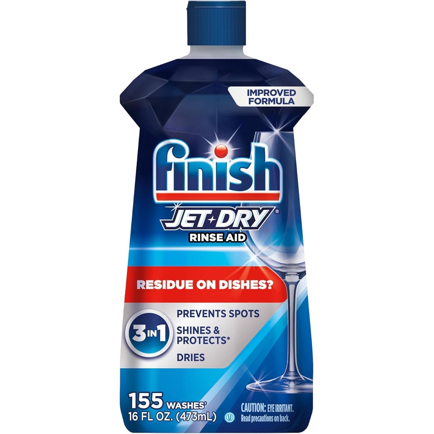Buy now Finish Jet-Dry Dishwasher Rinse Aid, Compatible with Dishwasher Detergent, Prevents Spots & Residues, Dries, Shine & Protects, 32 oz, 300 washes 16 Fl Oz (Pack of 1) at indiglob india