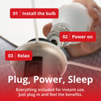 Revive - 670nm Red Light Bulb by Gamma - Sleep Therapy - Melatonin Promoting Natural Sleep Aid