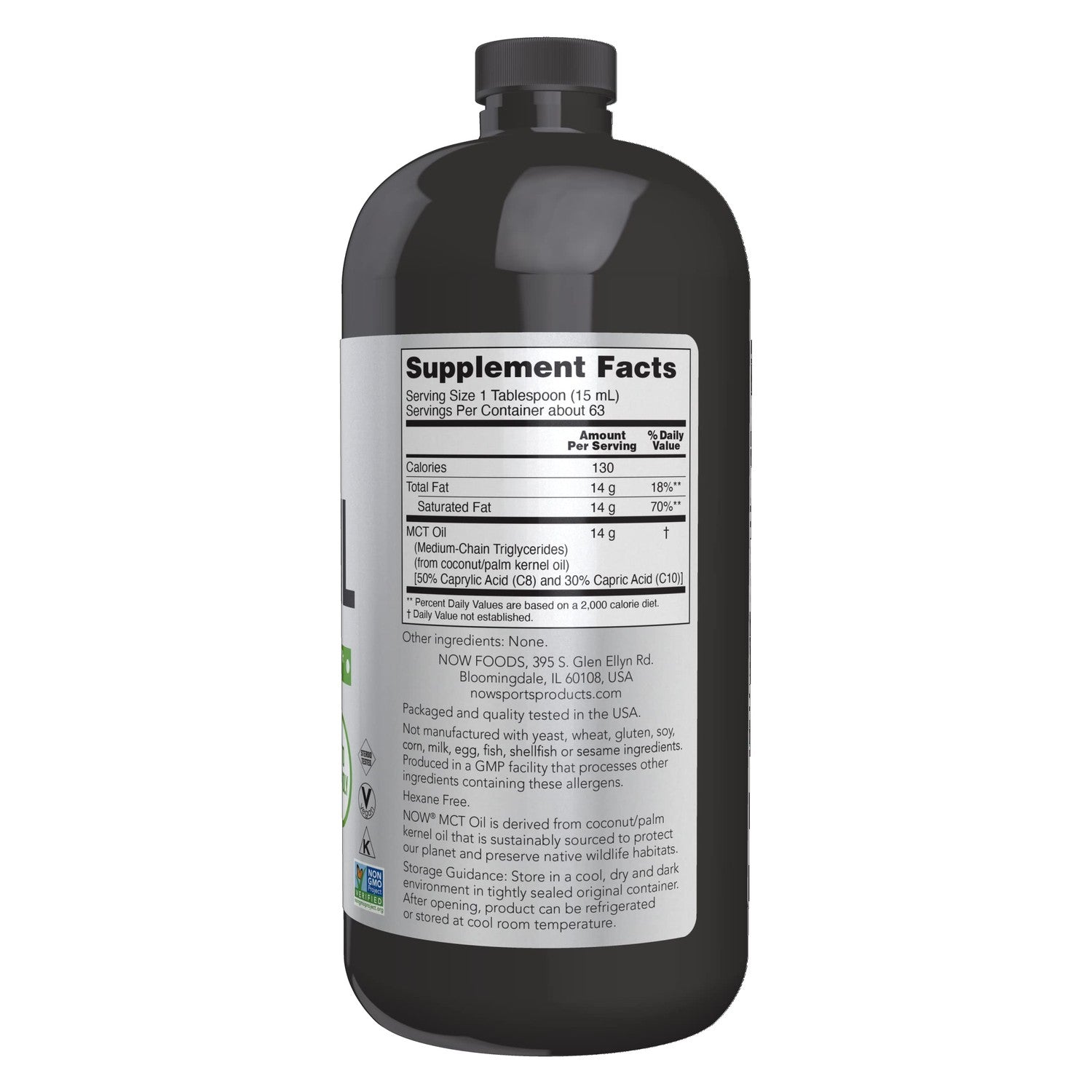 Buy now NOW Foods Sports Nutrition, MCT (Medium-chain triglycerides) Oil 14 g, Weight Management, Liquid, 32-Ounce at indiglob india