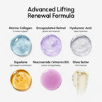 MAREE Face Moisturizer – Firming & Lifting Face Cream for Women with Collagen, Retinol & Hyaluronic Acid – Day & Night Anti-Aging Facial Wrinkle DD Cream Moisturizer for Dry Skin – Purple