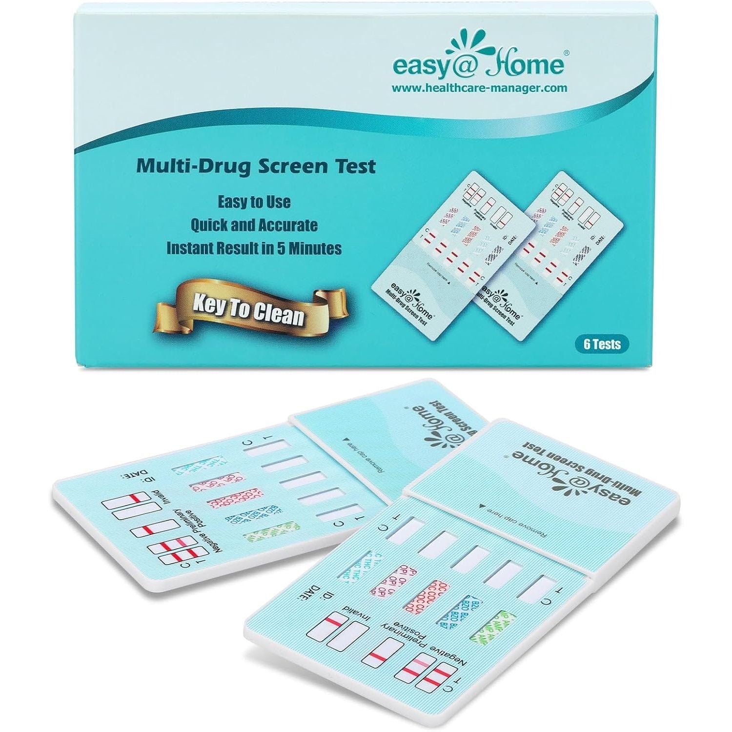 Buy now Easy@Home 5 Panel Urine Drug Test Kit [5 Pack] - THC/Marijuana, Cocaine, OPI/Opiates, AMP, BZO All Drugs Testing Strips in One Kit - at Home Use Screening Test with Results in 5 Mins #EDOAP-754 6 Count (Pack of 1ï¼‰ at indiglob india