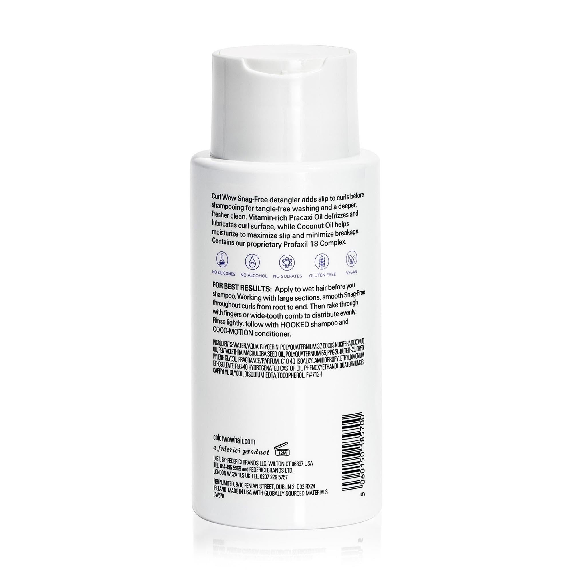 Buy now COLOR WOW Curl Wow Snag-Free Pre-Shampoo Detangler â€“ Adds slip to curls before you shampoo for tangle-free washing and a deeper, fresher clean | Reduce Breakage at indiglob india