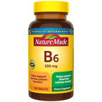 Nature Made Vitamin B-6 100 mg Tablets 100 ea (Pack of 4)