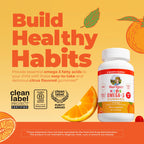 MARYRUTH'S Vegan Omega 3 Gummies for Kids, No Fish Taste, 2 Month Supply | No Fish Taste, 2 Month Supply